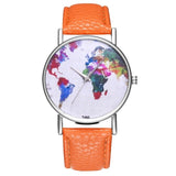 Retro Colored Marble Style Women Quartz Wristwatches