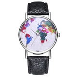 Retro Colored Marble Style Women Quartz Wristwatches