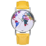 Retro Colored Marble Style Women Quartz Wristwatches