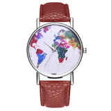 Retro Colored Marble Style Women Quartz Wristwatches