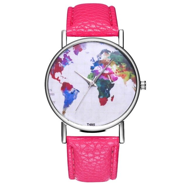 Retro Colored Marble Style Women Quartz Wristwatches