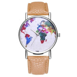Retro Colored Marble Style Women Quartz Wristwatches