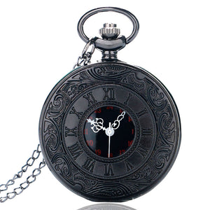 Vintage Charm Black Unisex Fashion Roman