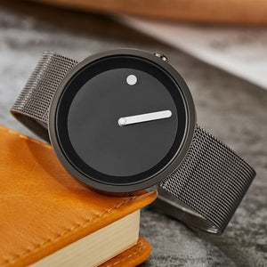 New men's quartz-watch Stainless Steel Mesh Band Bracelet Slim men watches