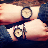 BGG Brand couple watch Fashion Stainless Steel Diamond-shaped Surface