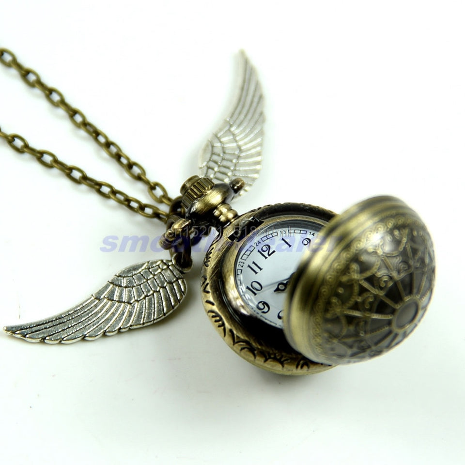 Antique Vintage Spider Web Ball Wing Necklace