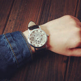 Fashion Transparent Hollow Quartz Wrist Watch Hot Roman