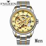 Couple Watches Top Brand Steel Mechanical Wrist Watch