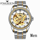 Couple Watches Top Brand Steel Mechanical Wrist Watch