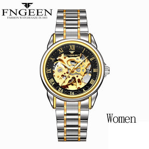 Couple Watches Top Brand Steel Mechanical Wrist Watch