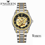 Couple Watches Top Brand Steel Mechanical Wrist Watch