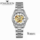 Couple Watches Top Brand Steel Mechanical Wrist Watch