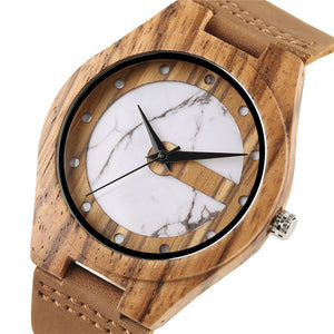 YISUYA Creative Natural Handmade Wooden Wristwatch