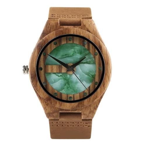 YISUYA Creative Natural Handmade Wooden Wristwatch