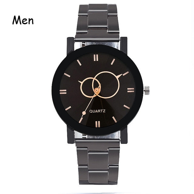 Fashion Luxury Men Steel strap Quartz Watch