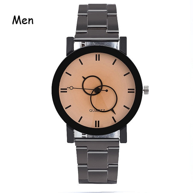 Fashion Luxury Men Steel strap Quartz Watch