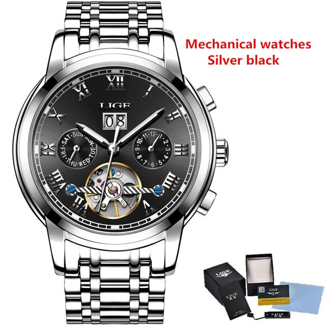 WISHDOIT LIGE-9810.13-S Top Luxury Brand Automatic Mechanical