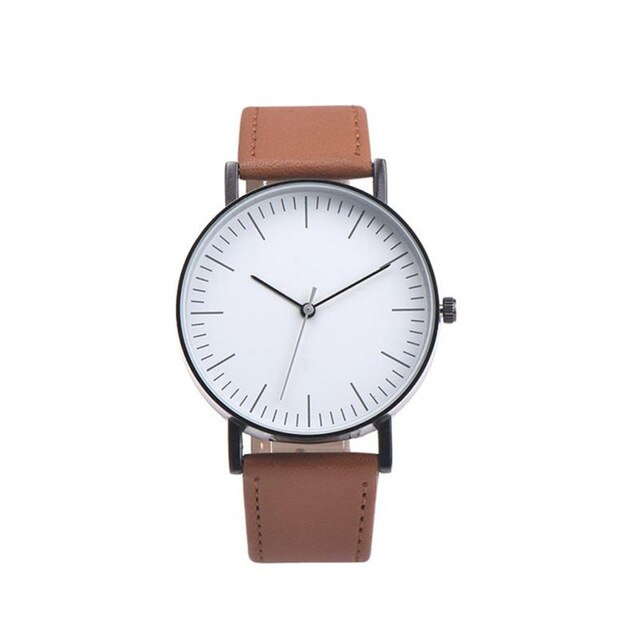 Simple style  Watches Retro Design Leather Band Analog  Quartz