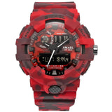 New Camouflage Military Watch SMAEL Watch Men Sports Watch LED