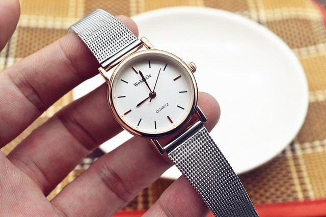 Fashion Womage Brand Man Woman Lovers Stainless Steel Strap