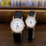 Luxury Gogoey Brand leather Pair watches men women Lovers couple