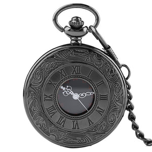 Vintage Charm Black Unisex Fashion Roman