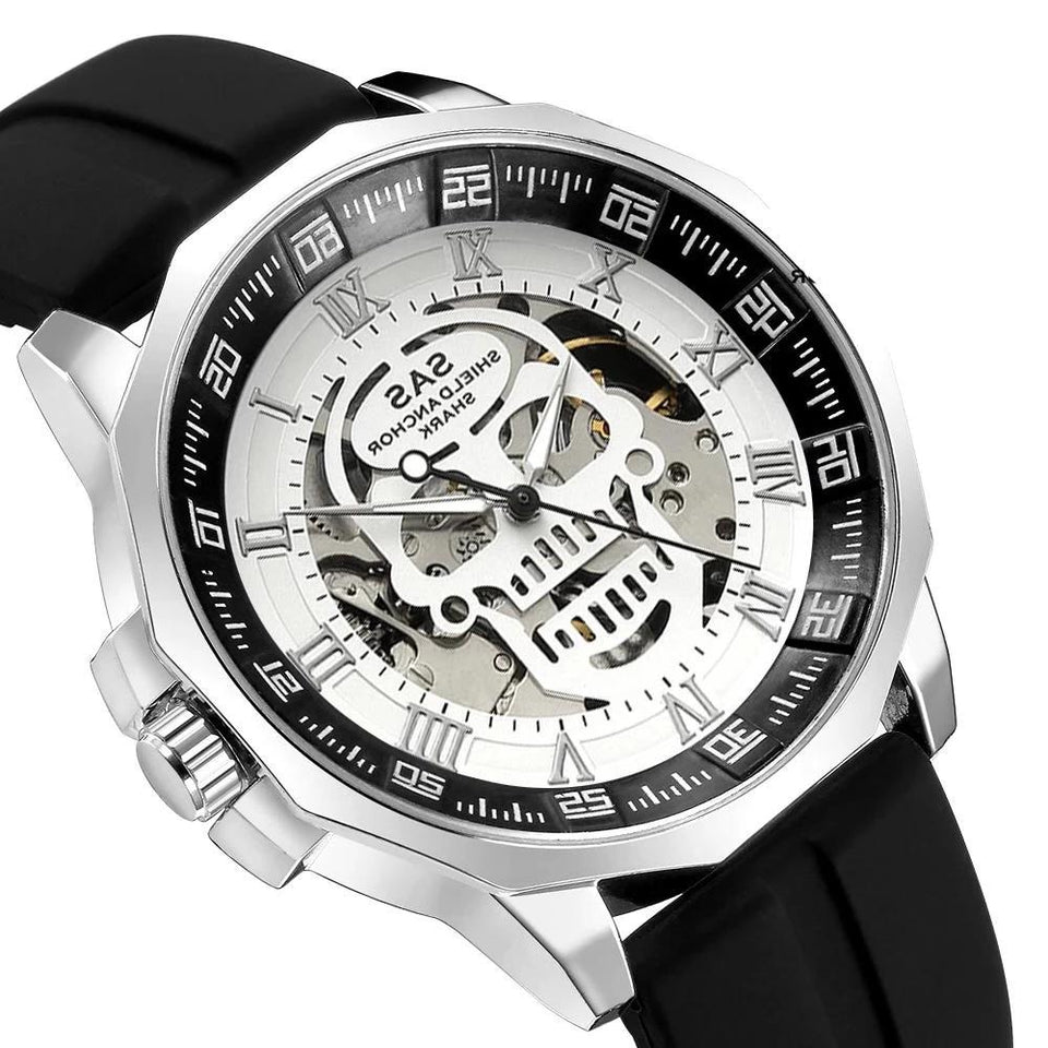 Shark Sports Watch Men Fashion 3D Skull Design