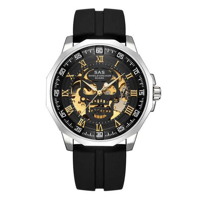 Shark Sports Watch Men Fashion 3D Skull Design