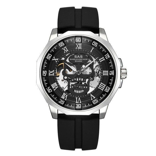 Shark Sports Watch Men Fashion 3D Skull Design