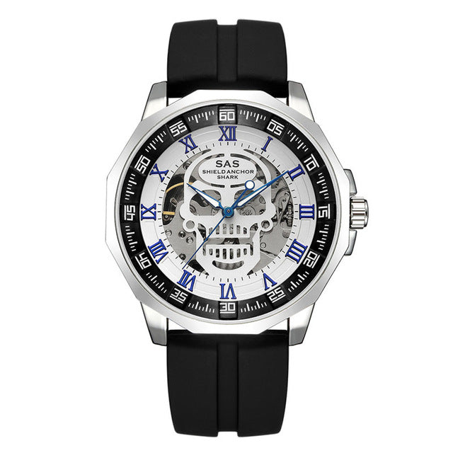 Shark Sports Watch Men Fashion 3D Skull Design