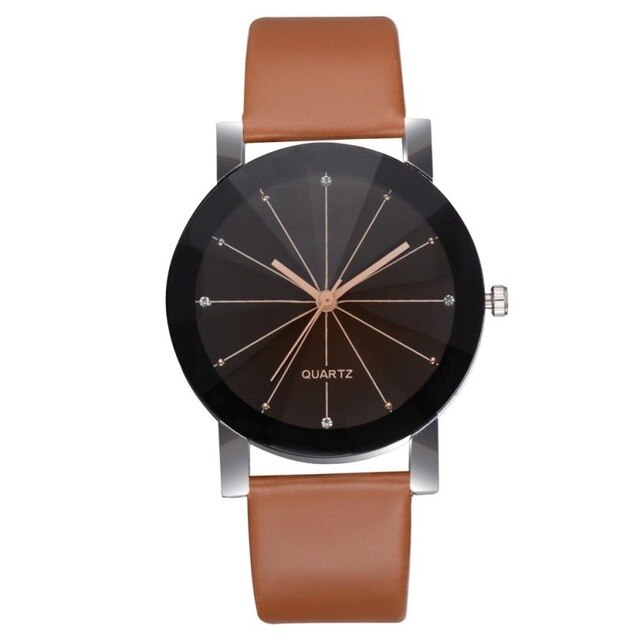 Men Watches Fashion Casual Leather Analog Quartz