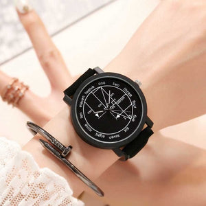 shmik  For Lovers geometric pattern watch