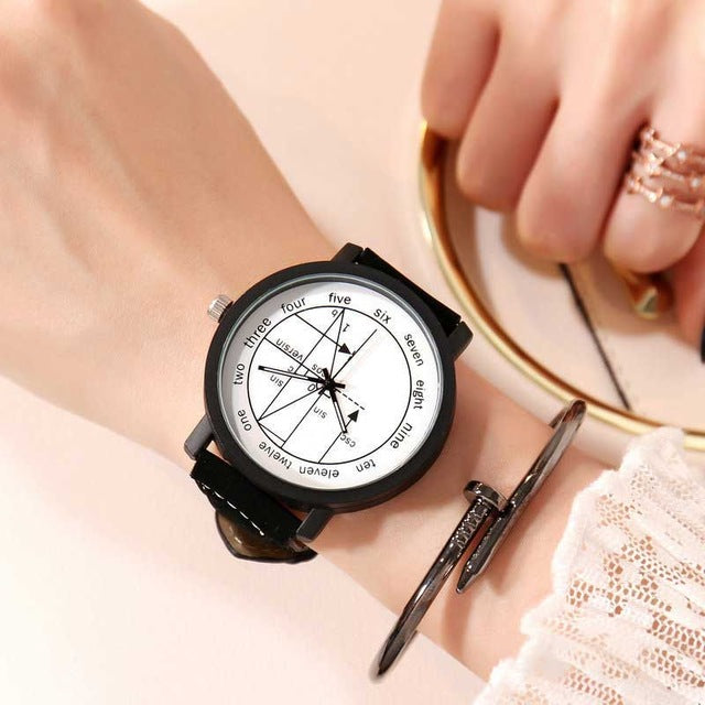 shmik  For Lovers geometric pattern watch