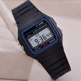Unisex Watch Gold Silver Vintage Stainless Steel LED