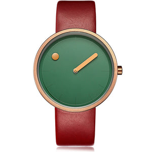 Top Creative Designer Brand Quartz Watch Men Leather