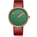 Top Creative Designer Brand Quartz Watch Men Leather