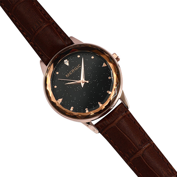 Luxury Crystal Star Sky Dial Purple Watch Women Quartz