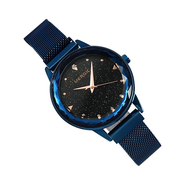 Luxury Crystal Star Sky Dial Purple Watch Women Quartz