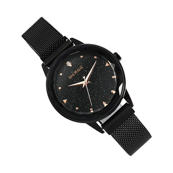 Luxury Crystal Star Sky Dial Purple Watch Women Quartz