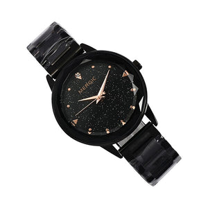Luxury Crystal Star Sky Dial Purple Watch Women Quartz