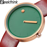 Top Creative Designer Brand Quartz Watch Men Leather
