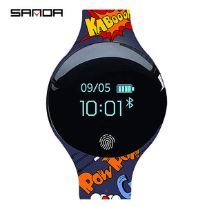 SANDA Sport  Bluetooth Smart Touch Watch Men Silicon Remote Camera