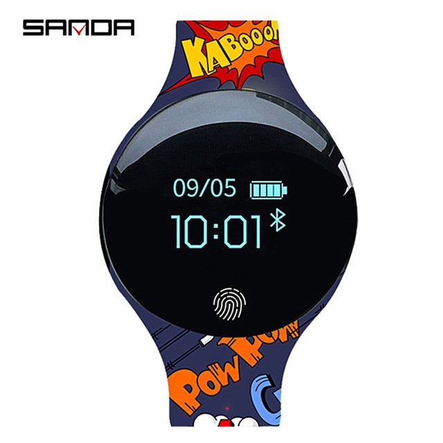 SANDA Sport  Bluetooth Smart Touch Watch Men Silicon Remote Camera