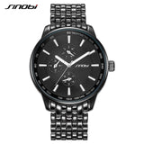 SINOBI Luxury Brand Watch Men Women Watches Stainless Steel