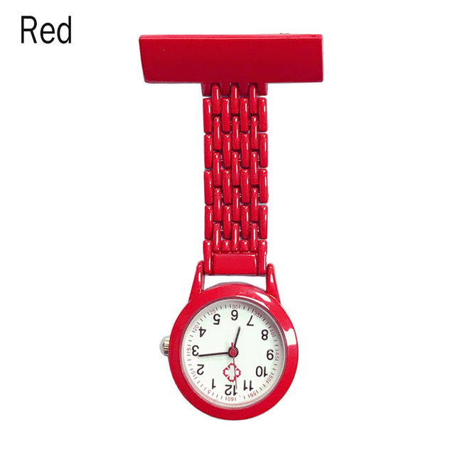 Nurse Quartz Watch Brooch Pocket Brooch Clip Medical Nurse Pocket