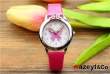 Nazeyt kids cartoon watch girls lovely butterfly dial luminous hands crystal