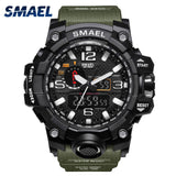 SMAEL Men Wrist Watch Sport Dual Display Analog Electronic
