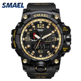 SMAEL Men Wrist Watch Sport Dual Display Analog Electronic