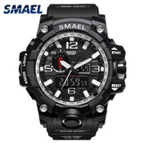 SMAEL Men Wrist Watch Sport Dual Display Analog Electronic