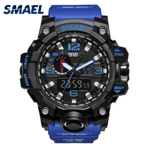 SMAEL Men Wrist Watch Sport Dual Display Analog Electronic